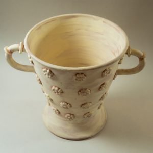 Alternative view of Arena Blanca Ceramic Vase – Sculptural Matte White Elegance