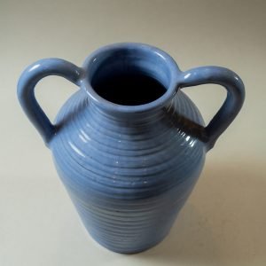 Alternative view of Roatán Blue Double-Handled Vases